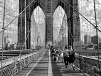 Crossing the Brooklyn Bridge